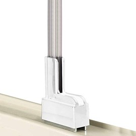 13" H Gondola Shelf Sign & Poster Holder, Right Angle L Shaped Magnetic Sign Display, White, 10 Pack