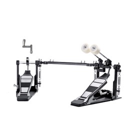 Vaisoeny Double Bass Drum Pedal, Single Chain Double Bass Pedal, Double Kick Pedal for Bass Drum，Drum Set Kit and Electronic Drums (V-FK15)