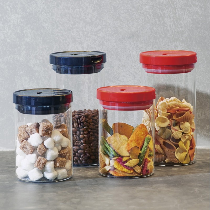 HARIO MCN-300B Coffee Canister L Black