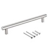 sourcing map T Bar Pull Handle, 8.7"(220mm) Length 12mm Dia