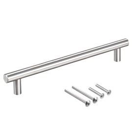 sourcing map T Bar Pull Handle, 8.7"(220mm) Length 12mm Dia Stainless Steel Cabinet Pulls 6.3"(160mm) Hole Center Distance