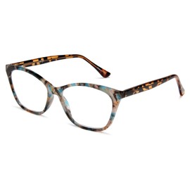 2SeeLife Tortoise Gray Women's Vivid Cat Eye Reading Glasses – Trendy Readers with Spring Hinges, Premium Scratch-Resistant Lenses & Solid Frame – Fits All Face Shapes, Strength 1.00