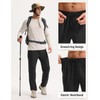 baleaf Men's Hiking Pants Water Resistant Convertible Cargo Capri Roll