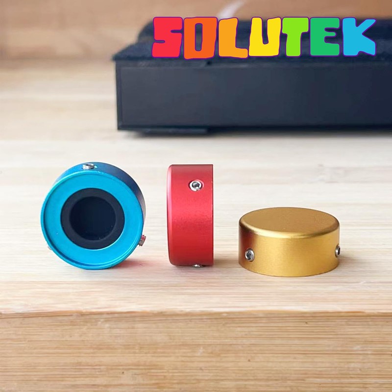 SOLUTEK Solutek Buttons Guitar Pedal Footswitch Toppers Caps - Aluminium