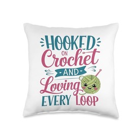 Crochet Crocheting Throw Pillow