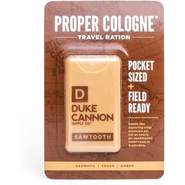 Duke Cannon Supply Co. Proper Cologne, 0.34 Fl Oz - Sawtooth/Eau de Parfum for Men, Travel Ration