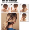 Ganchos Abiertos para el Cabello 20 Piezas, Pinzas para Coleta
