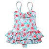 La-V Girls Swimming Costume, Flowered