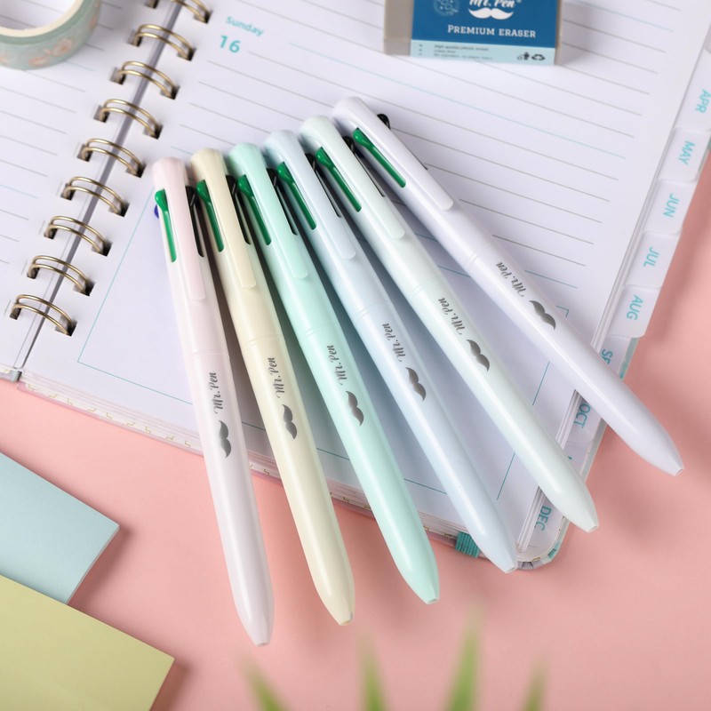 Mr. Pen- Ballpoint Multicolor Pen in One, 4-in-1, 6 Pack,