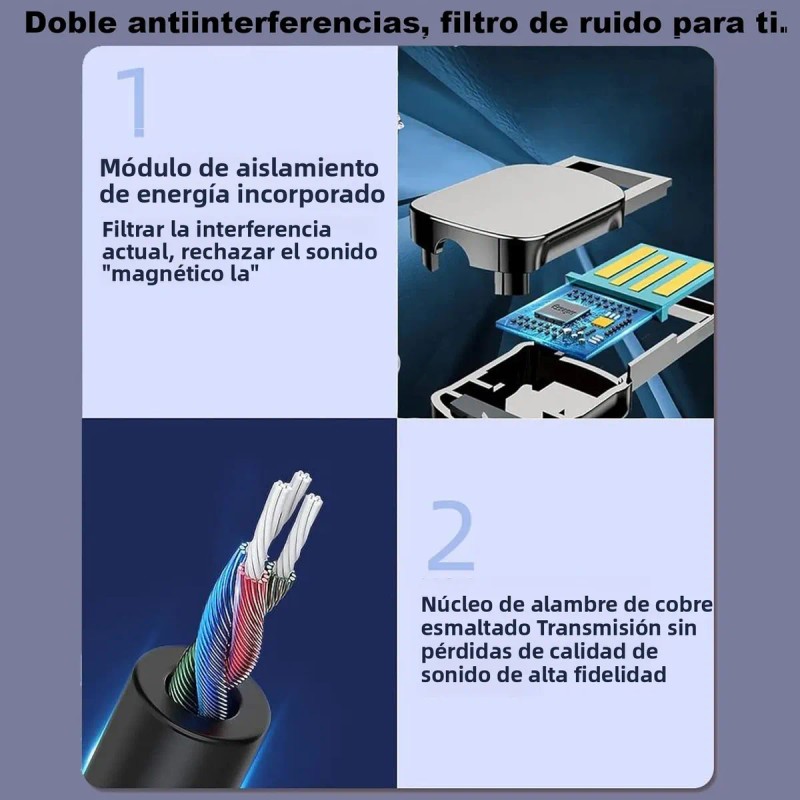 Recept Bluetoth HJDWQN 5.3 USB Auto Aux 3.5mm HD Llamadas