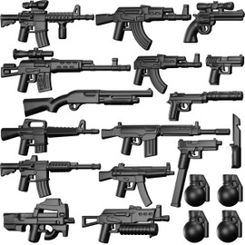 BrickTactical Heavy Weapons Assault Pack Weapons for Minifigs