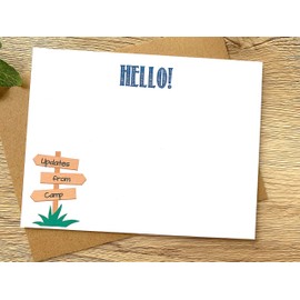 Updates from Camp Note Cards Sleepaway Stationery