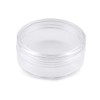 cyclingcolors 2 x Plastic Containers Clear Round Container Bottle Glitter