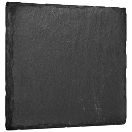 mtb more energy Slate Sign Plate – 10 x 10 cm – Square – DIY – for Labelling or Engraving Yourself for Gifts, Crafts, Household, Garden