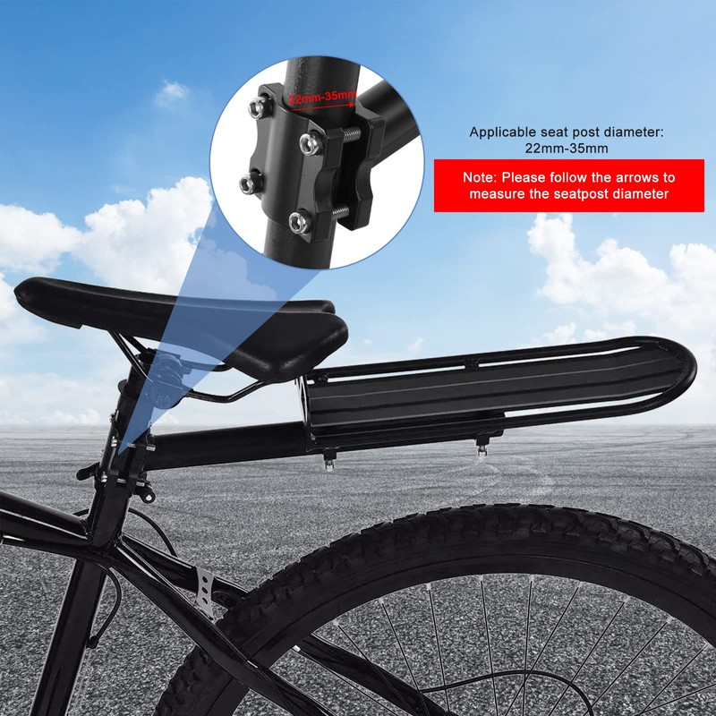Pannier Rack Mountain Bike, Bicycle Pannier Rack Rear Adjustable 20