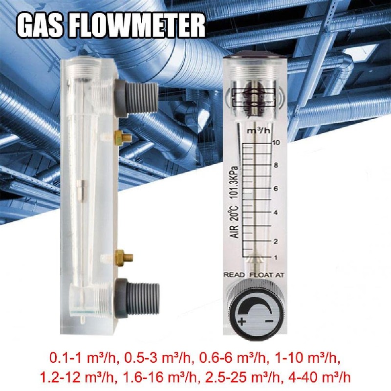 Panel Type Flowmeter, Acrylic-glass LZM-15T Gas Flowmeter Tester Adjustable Flowmeter