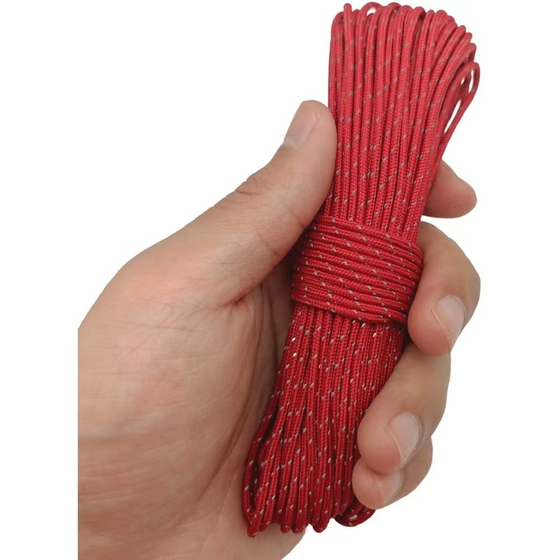 Legnowit 2mm Reflective Guyline Camping Paracord, Ultralight Thin Cord Rope