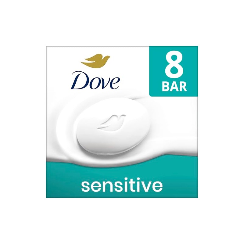 Dove Sensitive Skin Beauty Bar Soap - Fragrance Free 8