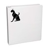 Pharaoh Cat Decal Notebook Car Laptop 5.5" (Black)