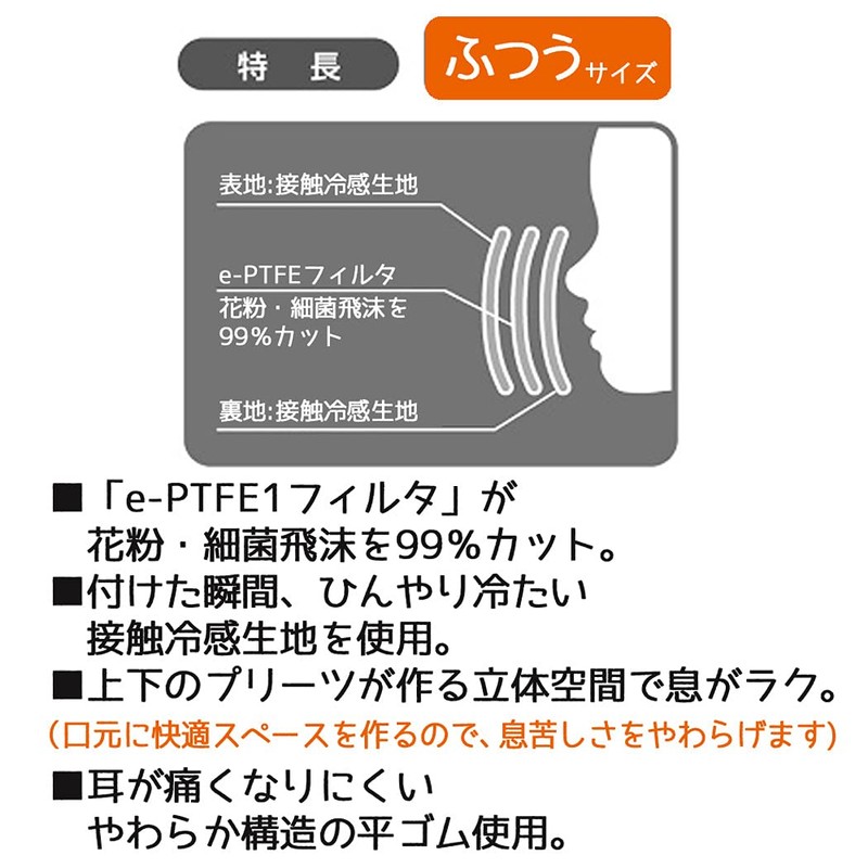 Skater MSKP1C-A Premium Gauze Mask for Children, Small, 1P, Doraemon