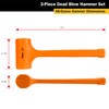 Titan 63143 3-Piece Dead Blow Hammer Set, Includes 1lb, 2lb