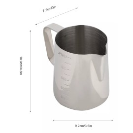 Generic Taza Medidora De Acero Inoxidable Jarra Café Leche (600 Ml)