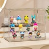 3-Tier Adjustable Clear Acrylic Display Case with Magnetic Door -