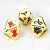 Set of 3, Easy Fortune Telling Dice, Storage Bag Included,