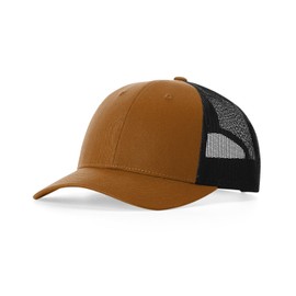 Richardson Low Pro Trucker Hat - Caramel/Black, Medium-Large