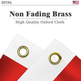 Swiss Flag 3x5 Three Layer Double Sided Switzerland Flag Polyester Fiber Bright Color with Durable Canvas Header and 2 Non Fading Brass Grommets