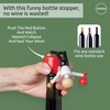 Wasted Wine Stopper by OTOTO - Wine Bottle Stopper, Wine