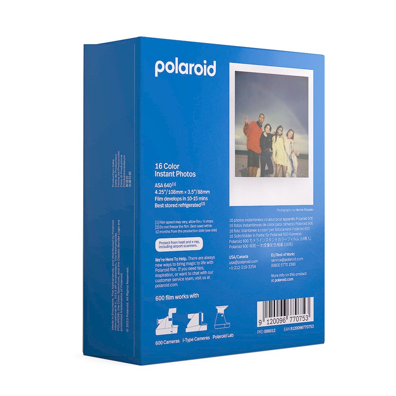 Polaroid Color Film for 600 Double Pack, 16 Photos (6012)