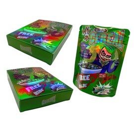 10 Bags and 10 Boxes, 1 Special Cartoon Pattern, Resealable Candy Bags, Gummies Bags, 5 x 4 Inch Storage Baggies, Treat Bags, Cookie Bag (red)