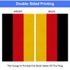 Pretty_jessie Germany Flag German Garden Flags 12x18 Double-Sided Small Burlap