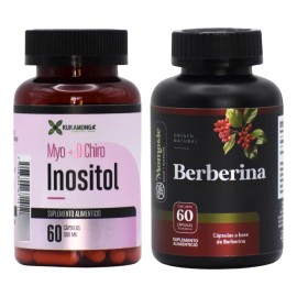 Kit Berberina + Inositol Puro Myo Inositol + D-chiro