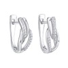 SILVEGO Mirabelle QRDK09 Women's Earrings 925 Sterling Silver with Clear