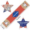 ALIBBON Large Patriotic Table Runner, 4th of July Table Runner,