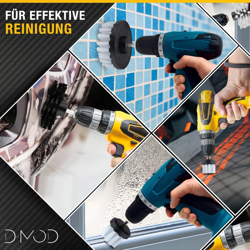 Brush Attachment Cordless Screwdriver, 6 x Brush Attachment Drill, Soft