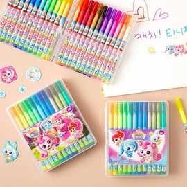 Artbox/Geumhong Fancy Alssongdalssong Catch Teenieping Vol. 3 24-Color Sign Pen Hard Case / 아트박스금홍팬시 알쏭달쏭 캐치티니핑3탄 24색사인펜 하드케이스