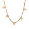 Rhinestone Butterfly Pendant Necklace Butterfly Tassel Choker Necklaces Set Shinny