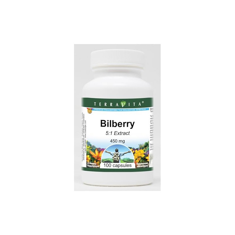 Bilberry 5:1-450 mg (100 Capsules, ZIN: 519257) - 3 Pack
