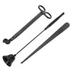 3PCS Stainless Steel Candle Fire Cover Wick Trimmer Scissors Candlewick
