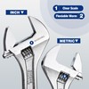 WORKPRO 3-piece Adjustable Wrench Set, Cr-V Wide Jaw Wrench With