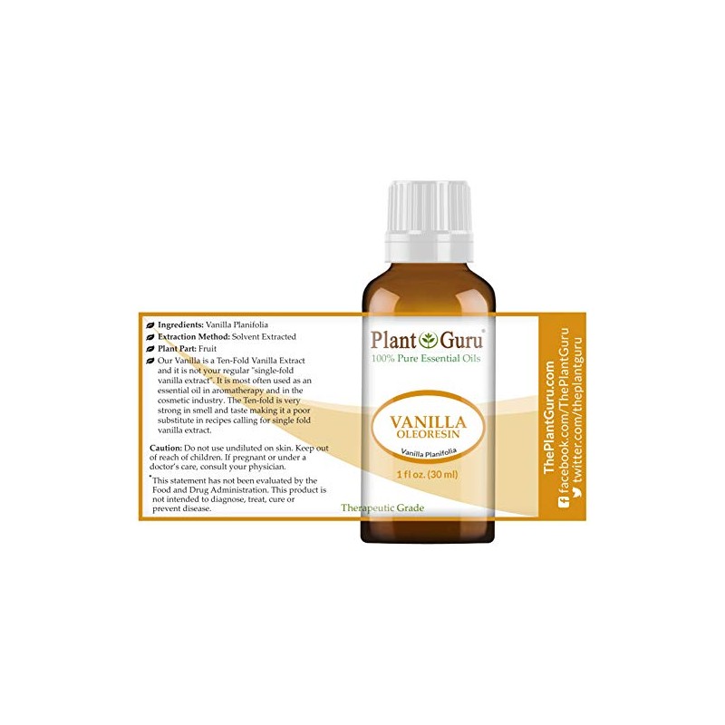 Vanilla Oleoresin Essential Oil 1 oz / 30 ml 100%