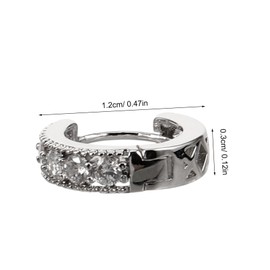 FRCOLOR 3 Pairs Women Hoop Earrings Lightweight Circle Ear Jewelry for Comfortable Wear Versatile Fashion Accessories Occasion