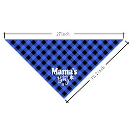 Mama’s Boy Dog Bandana, Dog Mom's Boy Gift Dog Bandana, Pet Scarf Accessories, Printed Dog Bandanas Gift for Dog Lover Birthday or Christmas, for Small Medium Large Dogs(N2)