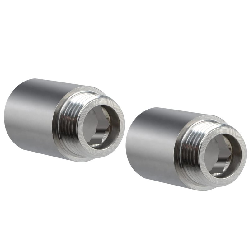 YXQ Shower Head Extension Arm,30mm Length 304 Stainless Steel G1/2