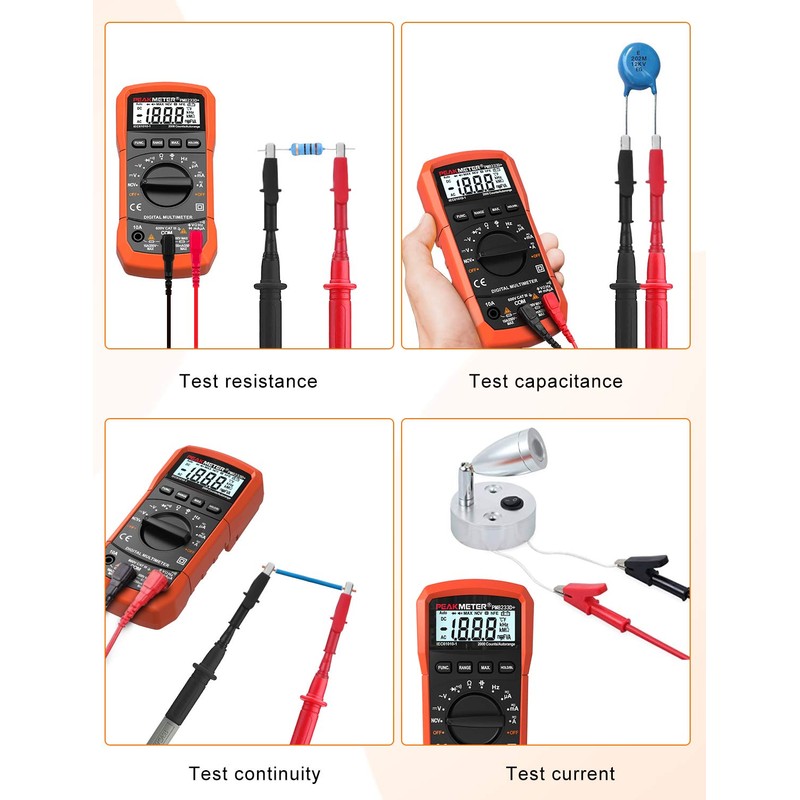 Digital Multimeter,Multimeter Tester, High Sensitivity Voltmeter Ammeter Ohmmeter NCV Circuit