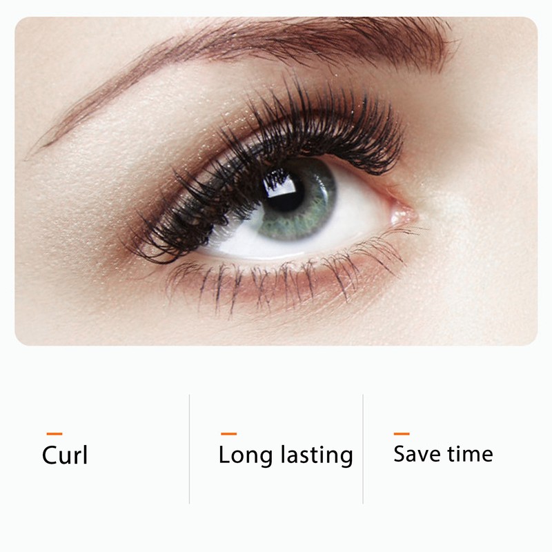Heated Eyelash Curler Long Lasting Mini 4 Temperature Setting Rechargeable