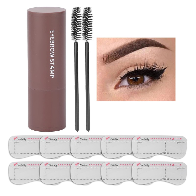 Eyebrow Stamp Set, Durable Waterproof Eyebrow Powder Set, Brow Stamp